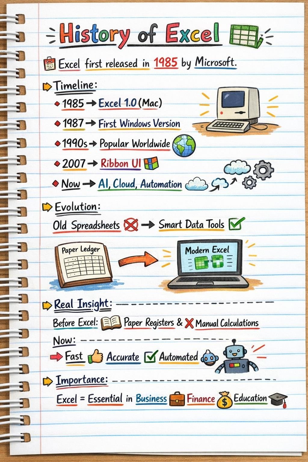 Excel Animation Notes