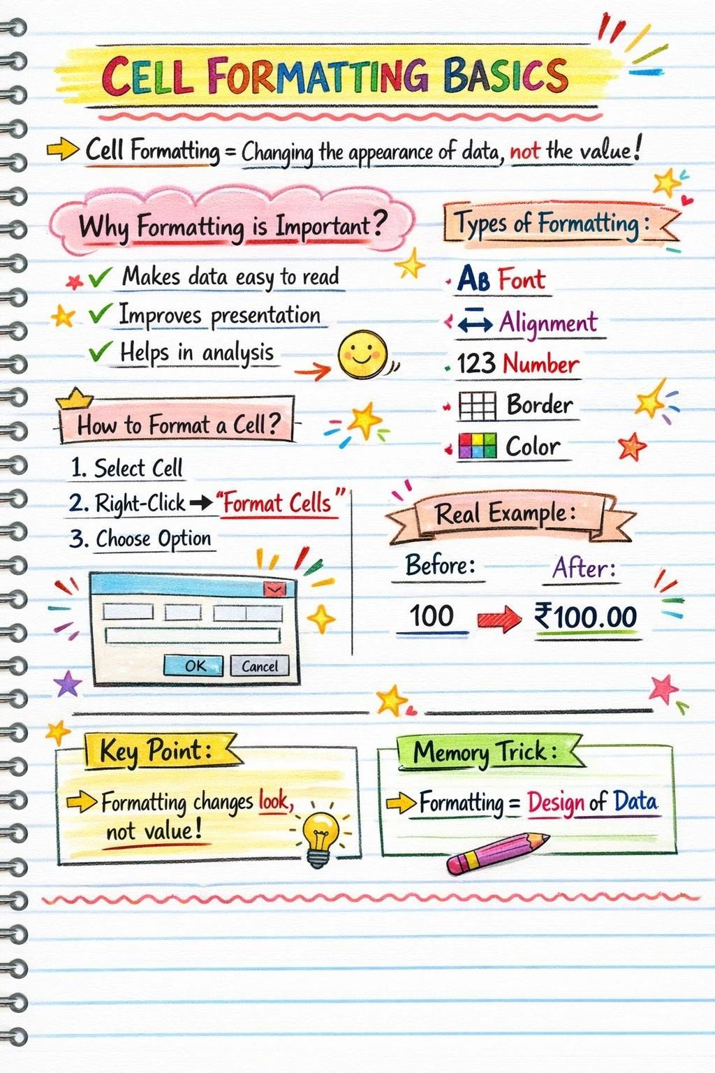 Excel Animation Notes